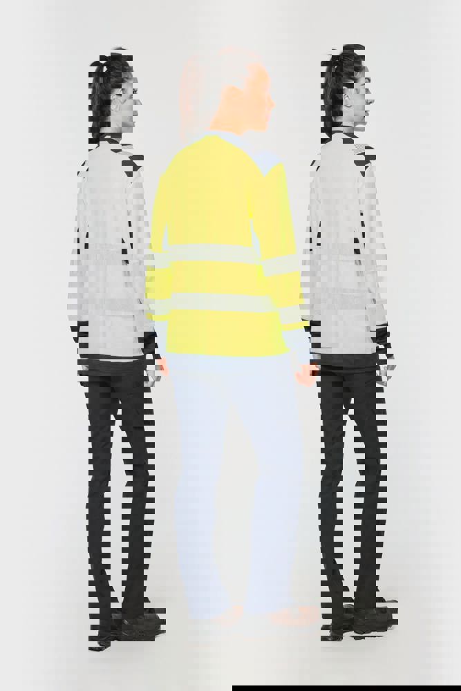 WK361 - Gerecycled veiligheids-T-shirt lange mouwen