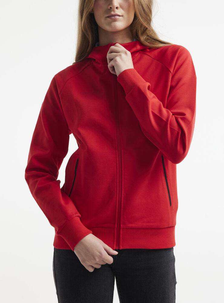 Craft - CORE Soul Full Zip Hood W Bright Red S