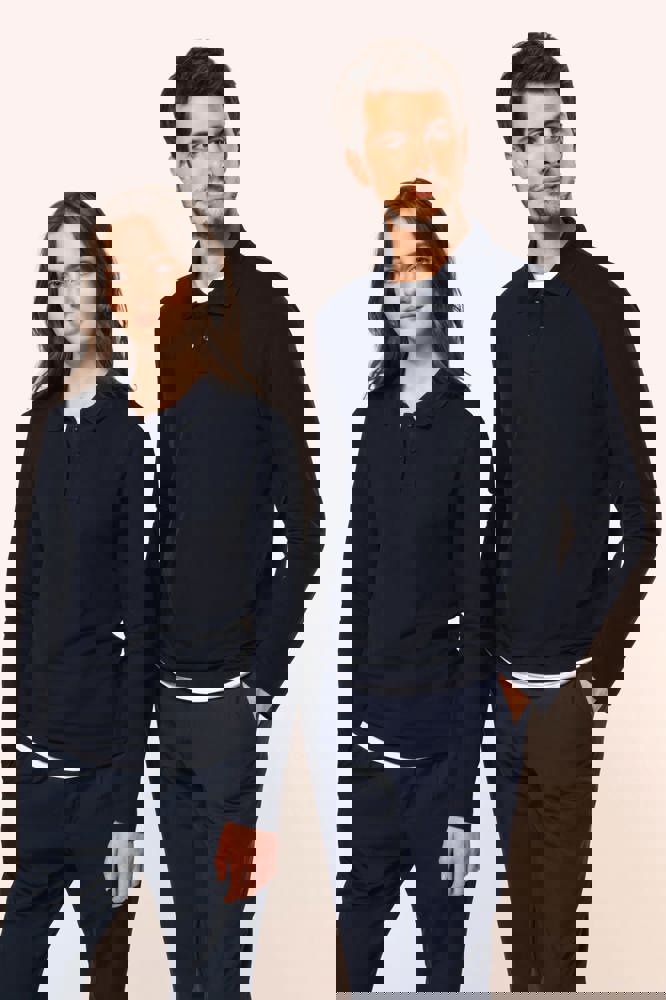 PK202 - Supima® herenpolo lange mouwen