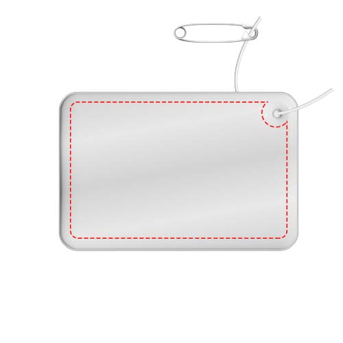 RFX™ H-10 kleine rechthoekige reflecterende TPU hanger