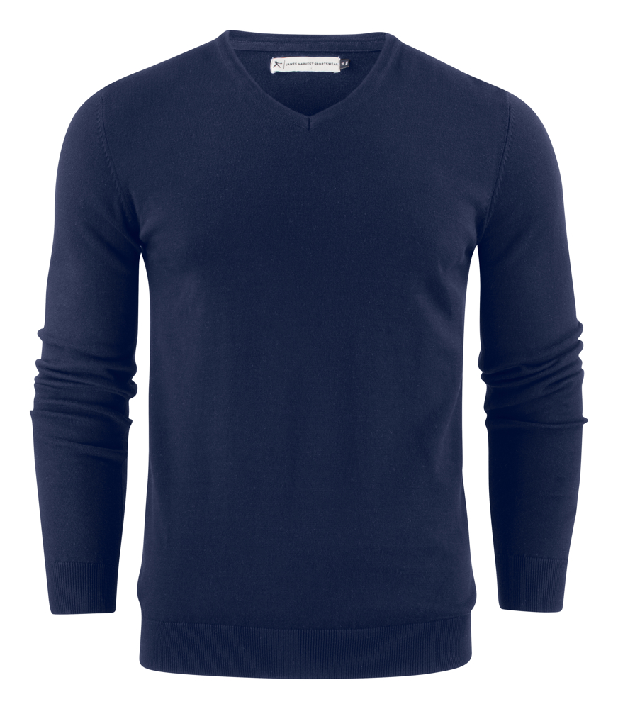 Ashland V Gebreide Sweater Heren - Marine