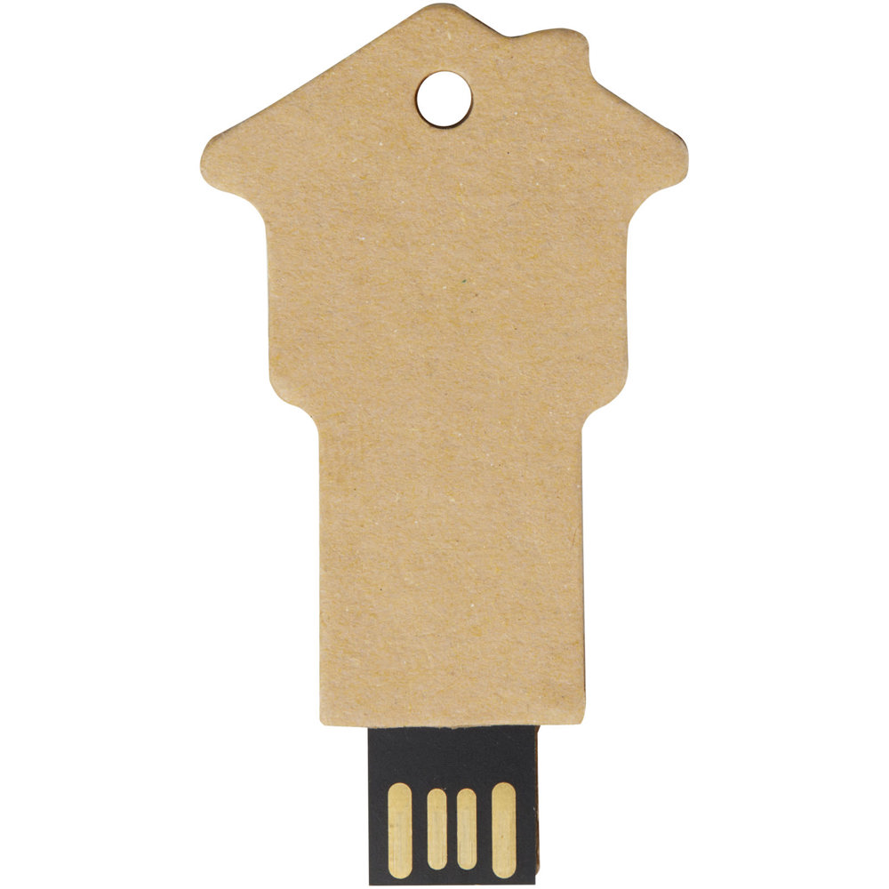 Huisvormige USB 2.0 van gerecycled papier