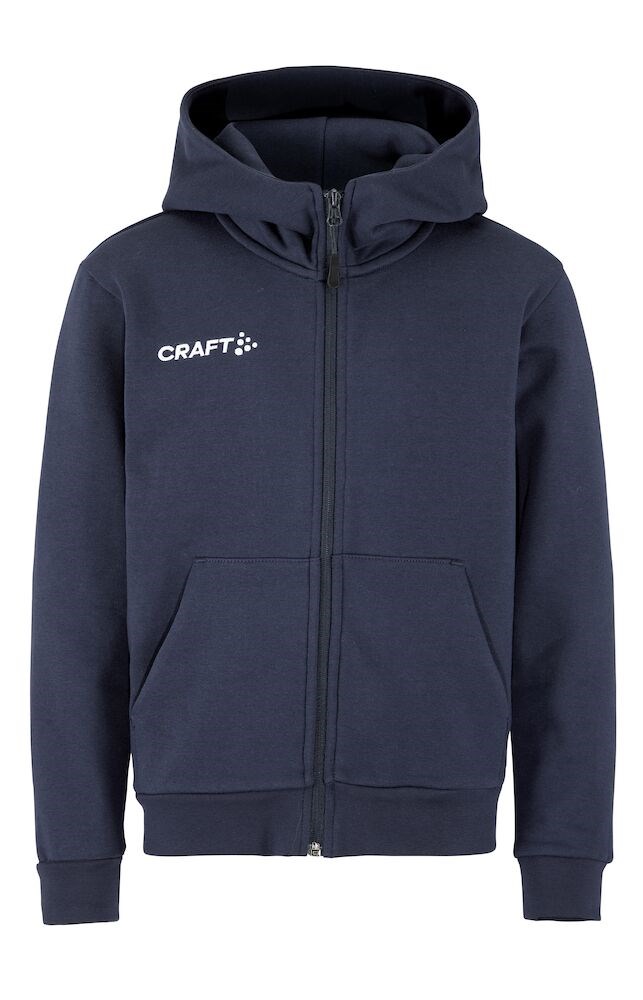 Craft - Community 2.0 Logo FZ Hoodie JR - Navy