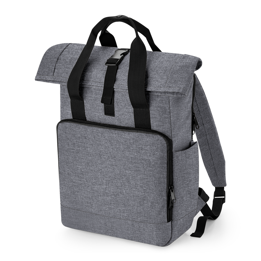 BG118L - Gerecycleerde rugzak voor laptop - Grey Marl