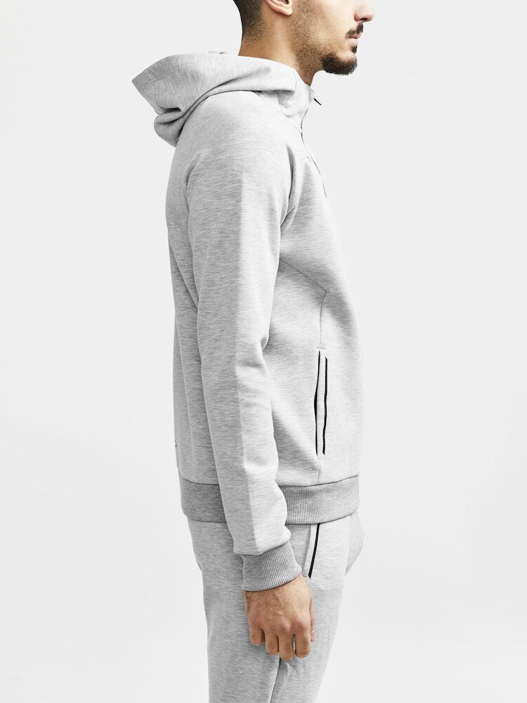 Craft - CORE Soul Full Zip Hood M Grey Melange 4XL