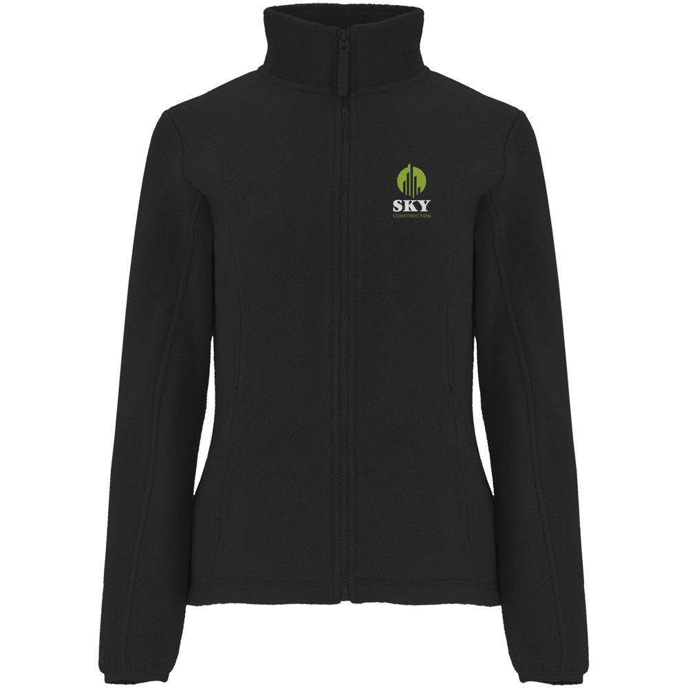 Artic fleece damesjack met volledige rits