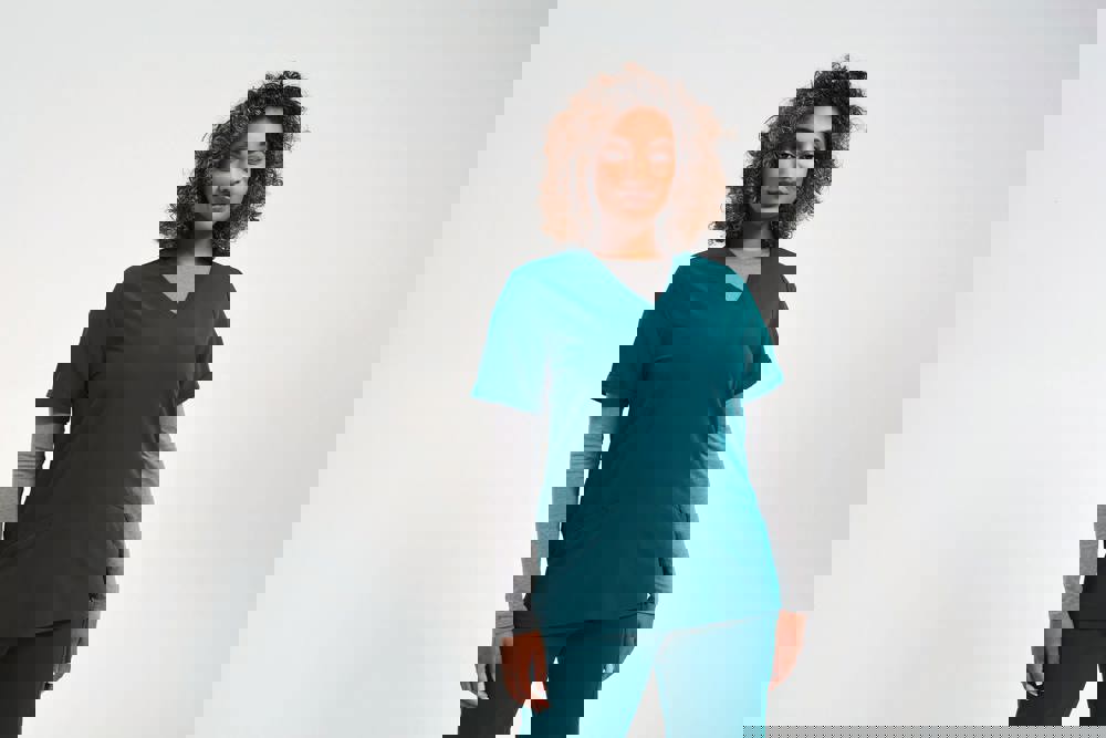 NN310 - Stretch tuniek met korte mouwen voor dames