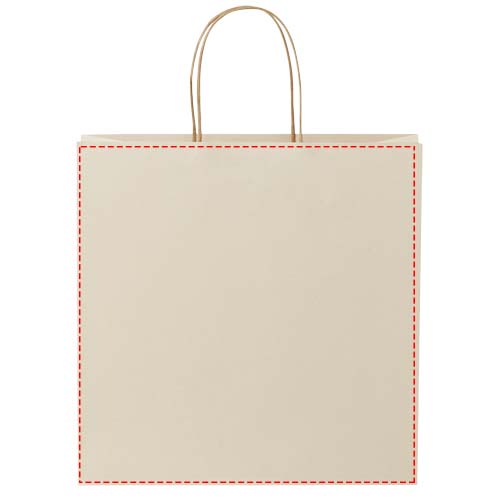 Papieren tas 150 g/m2 gemaakt van landbouwafval met gedraaide handgrepen - 31 x 12 x 31 cm