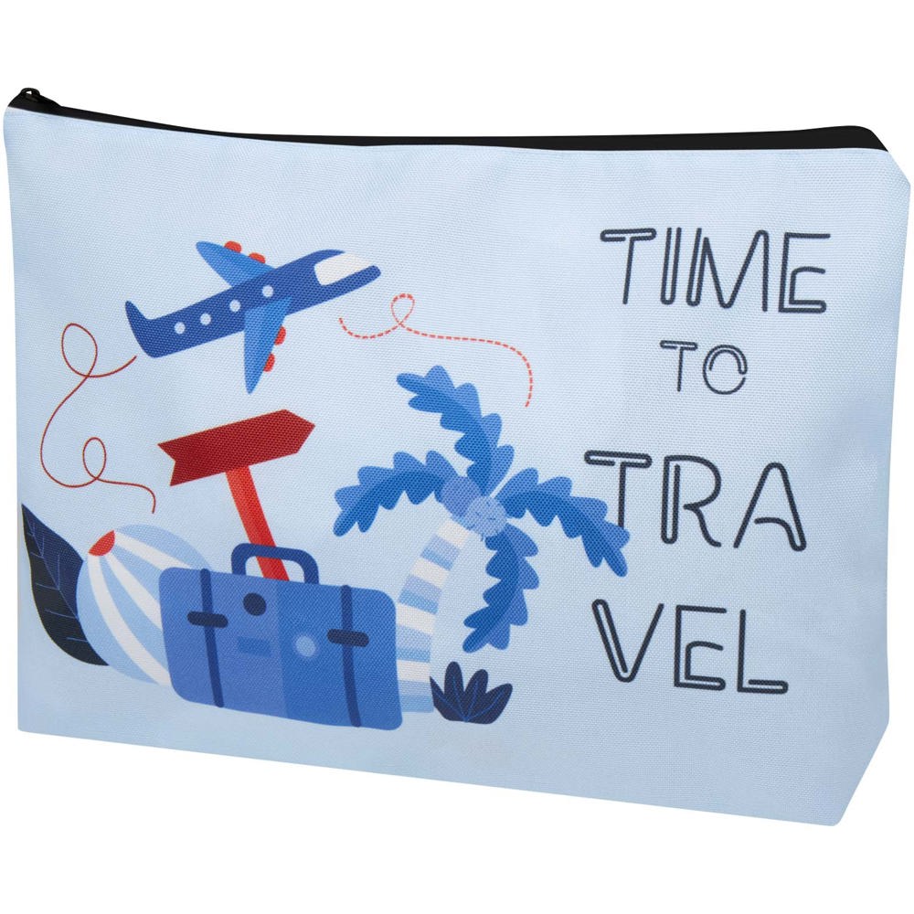 Ayla RPET sublimatiereistas - groot - Zwart, Wit