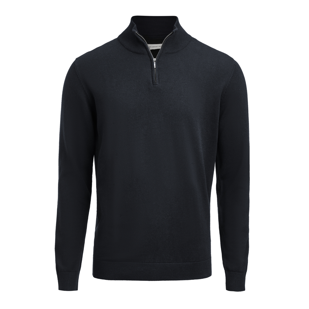 Ashland Halfzip Gebreide Sweater Unisex - Marine
