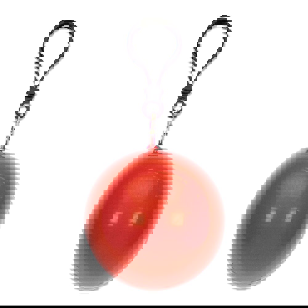 Bal met regenponcho - rood