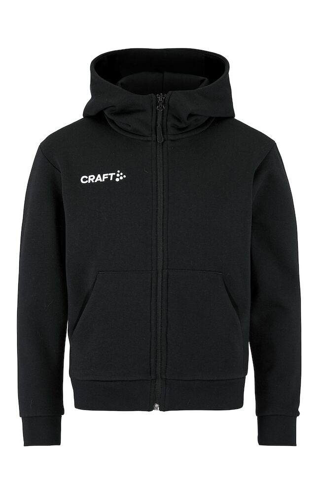 Craft - Community 2.0 Logo FZ Hoodie JR - Black