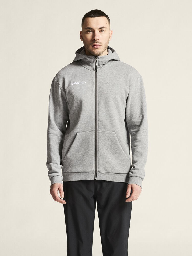 Craft - Community 2.0 Logo FZ Hoodie M Grey melange XXL