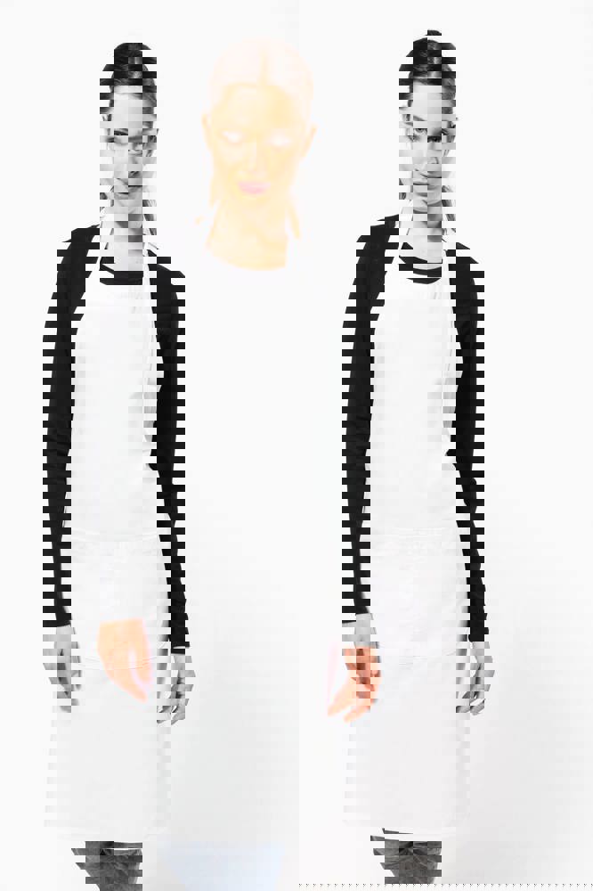 K8010 - Schort van polykatoen wasbaar op hoge temperatuur