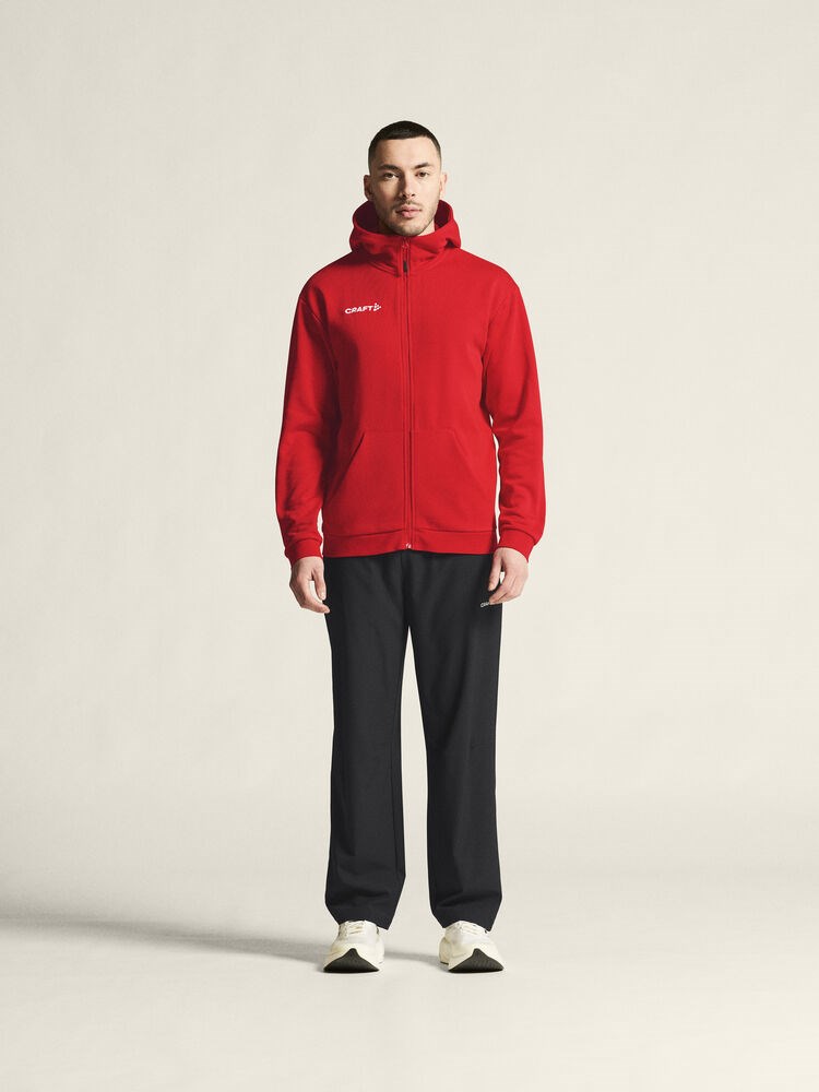 Craft - Community 2.0 Logo FZ Hoodie M Bright red XXL